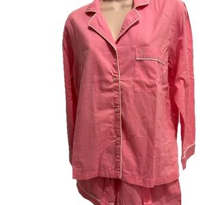 Victoria Secret Pajama Set Pink Boxer Shorts Size XS 2psc